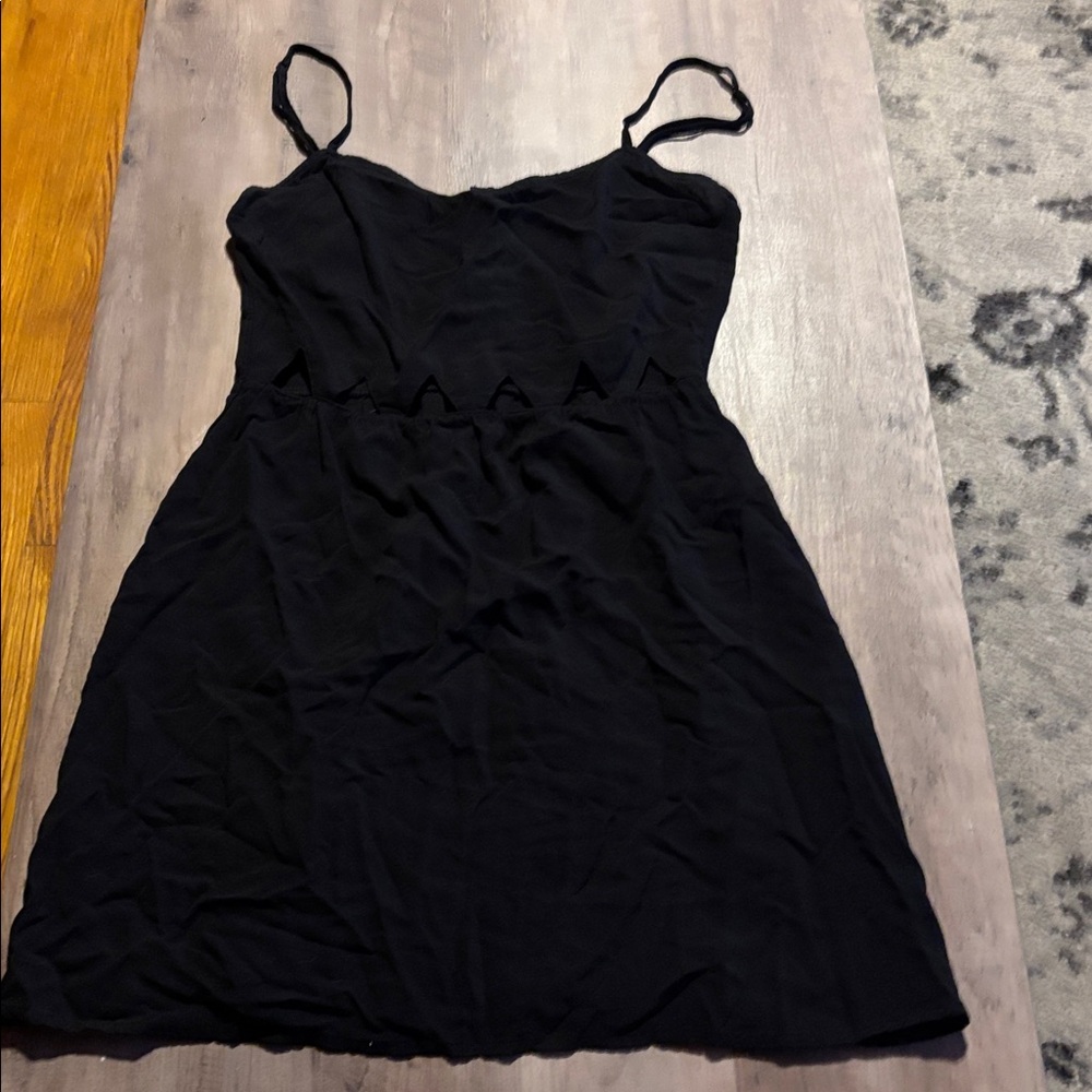 Divided Black Dress